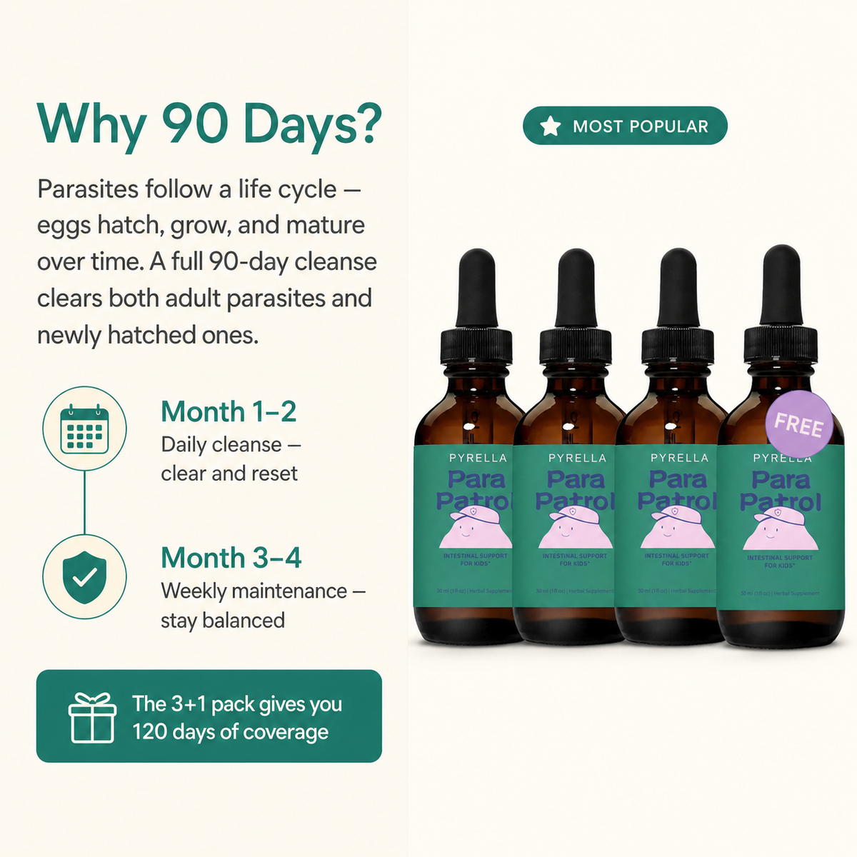 ParaPatrol 90 day protocol